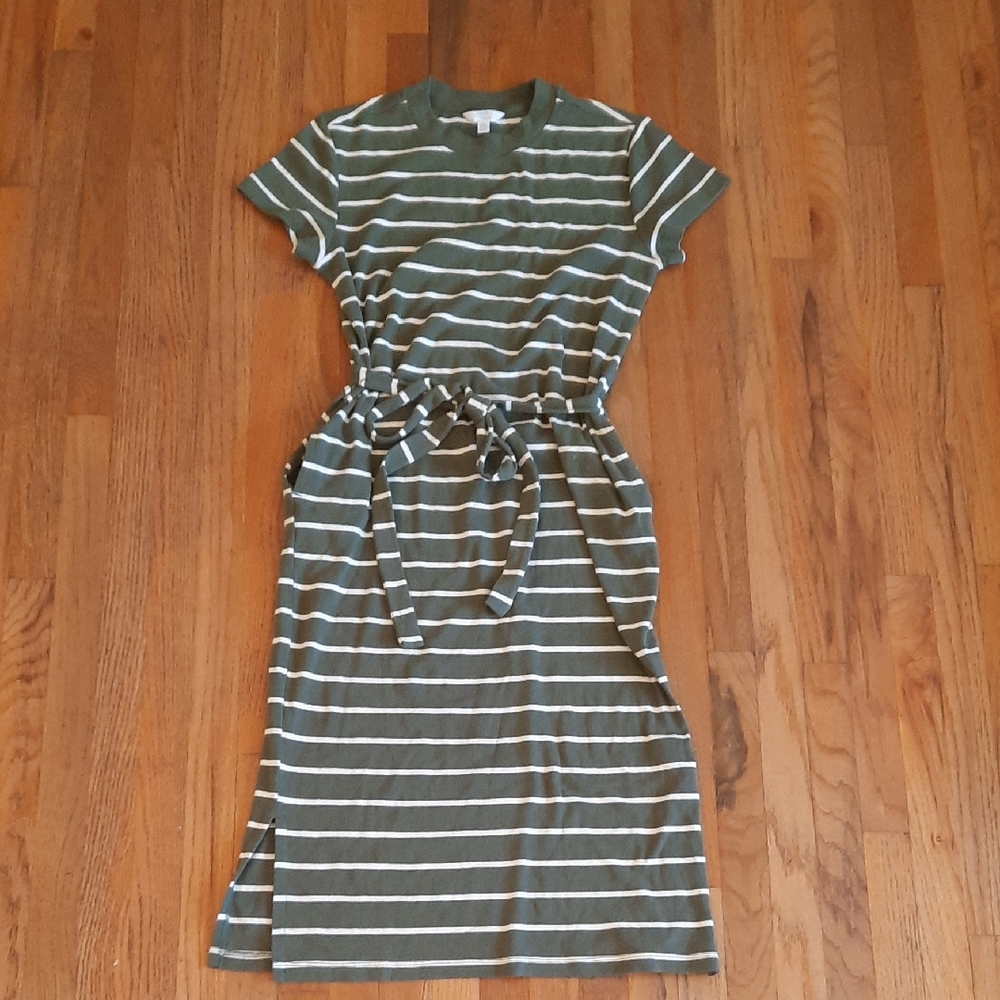 Time And Tru Stetchy Ribbed Midi Dress Small